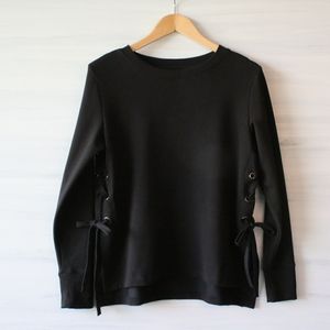 2/$30 Well+Calm Lace Up Hi-Lo Sweatshirt